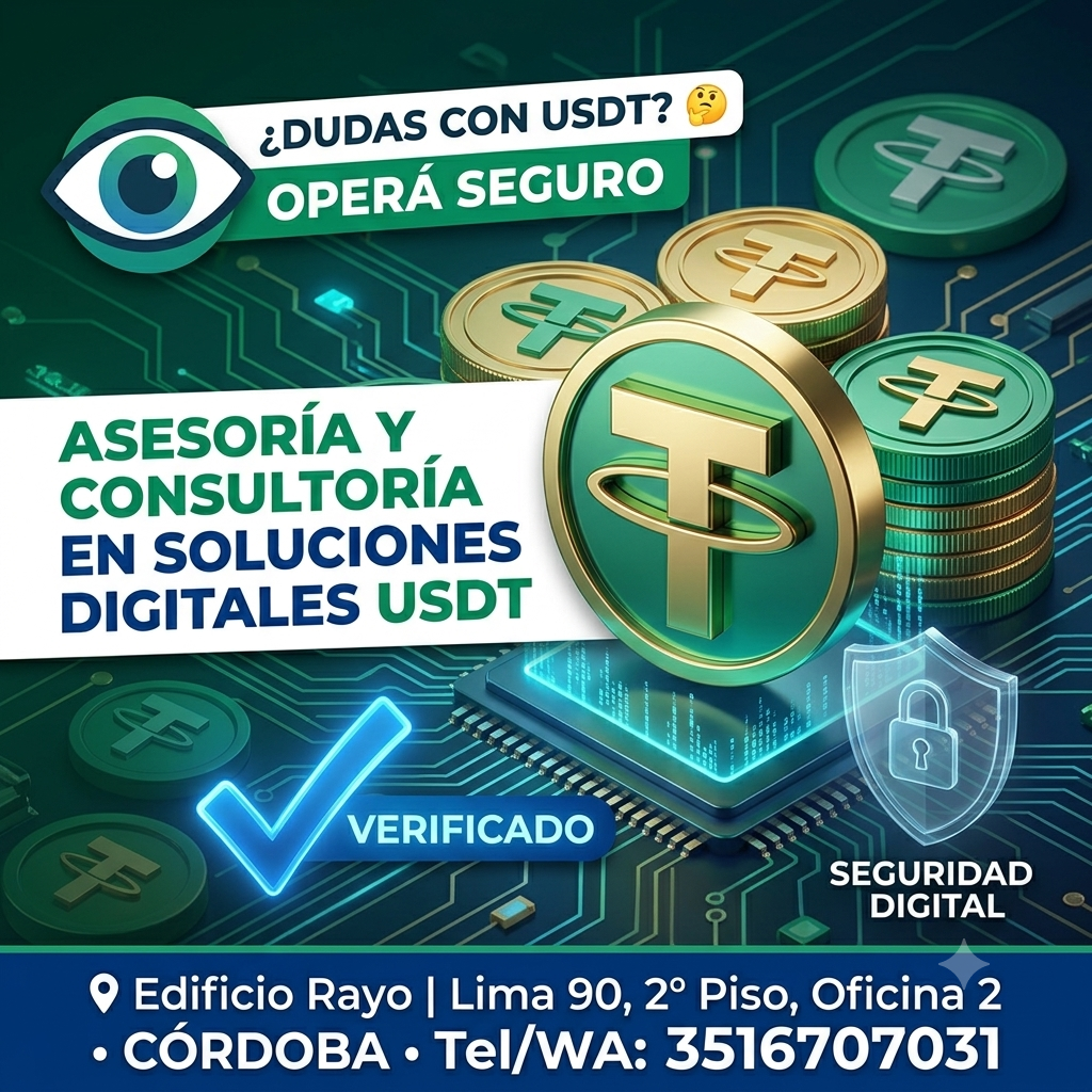Asesoría y Consultoría Profesional en Soluciones Digitales USDT - Servicios digitales en Córdoba