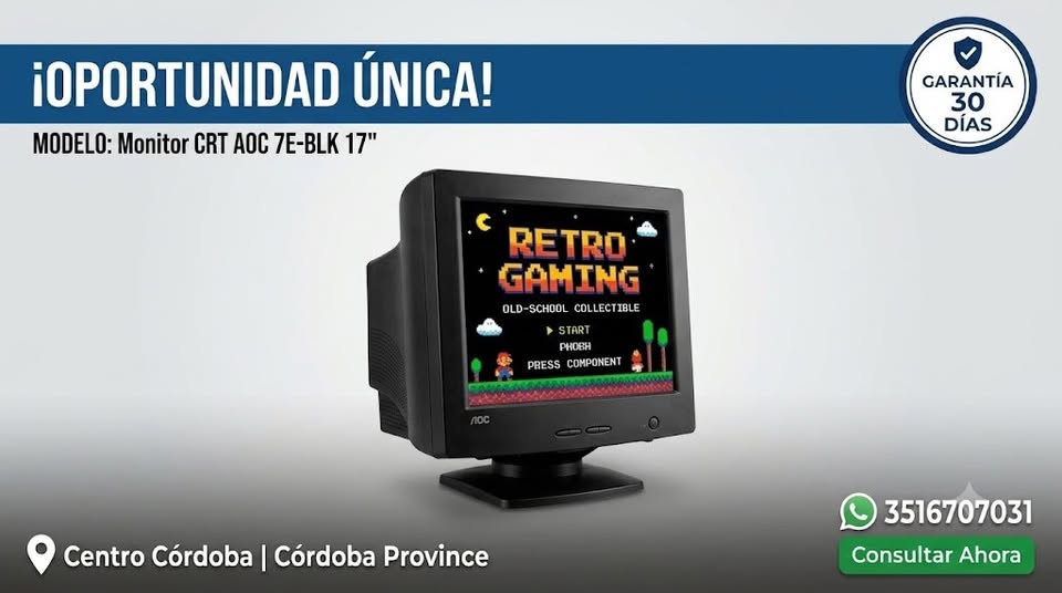 Monitor CRT AOC Spectrum 7E-BLK 17