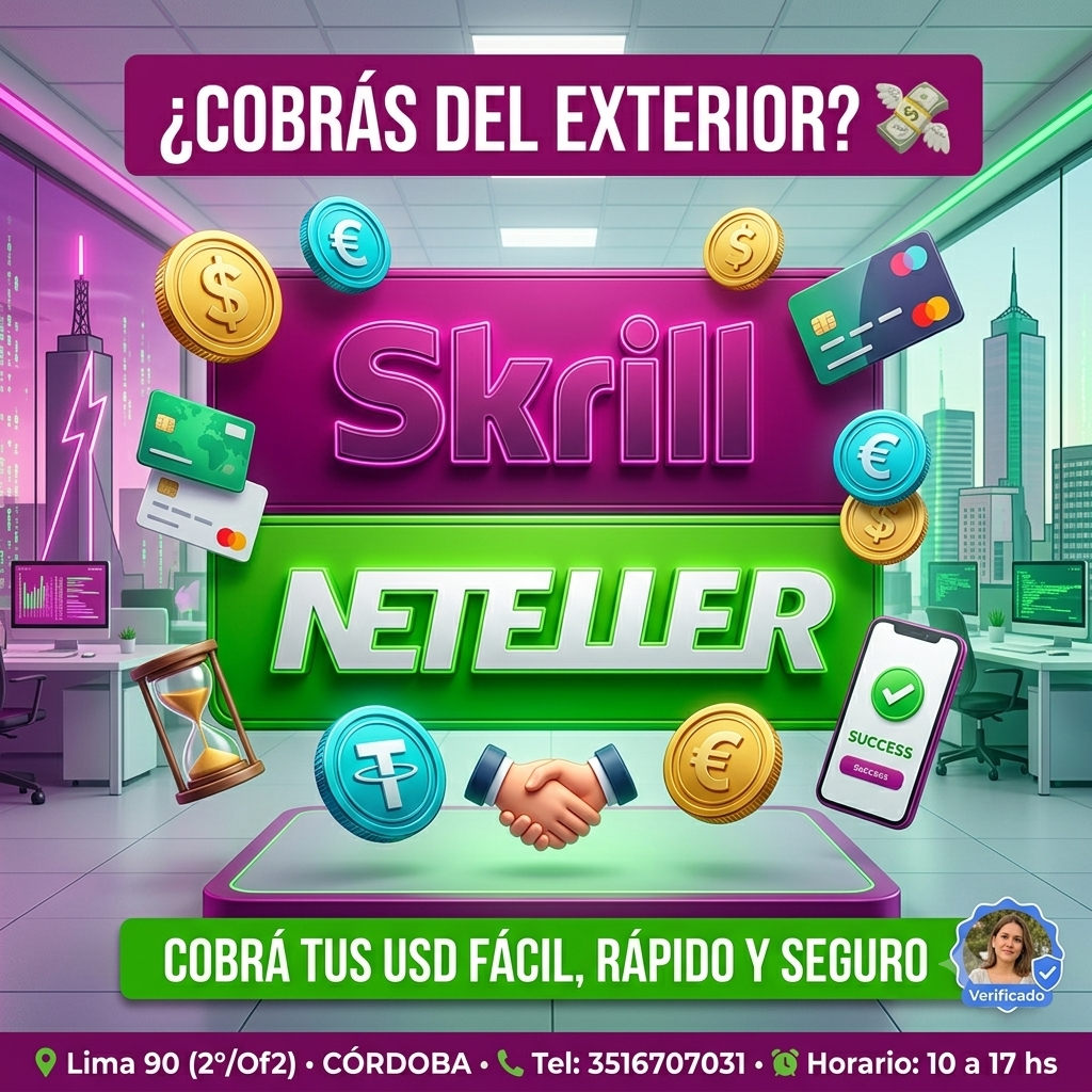 Asesoría y Soporte Especializado para Skrill y Neteller - Servicios digitales en Córdoba